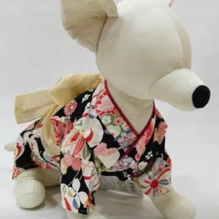 犬猫用　RADICA 浴衣　着物　SS.S ブラックの画像