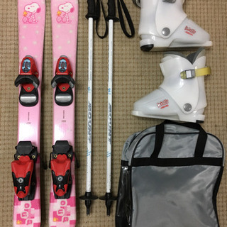 【スキー板・ブーツ・ストック】子供用（ビンディング・ブーツケース付き）