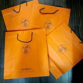 HERMES/エルメス◆大サイズショッパー/ショップ袋４セット
