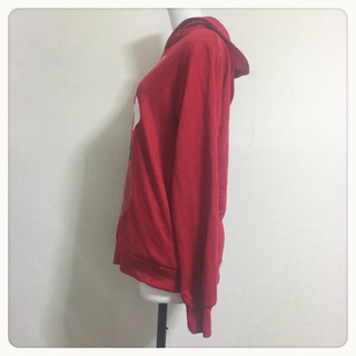 ご購入者様決定[未使用✧︎ムック]パーカー 赤 トレーナー スウェット ルームウェア ガチャピンの画像