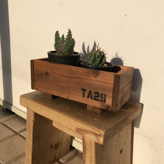 ウッド　プランター　ハンドメイド