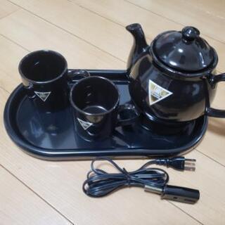 【ほぼ新品未使用】電気ケトル マグカップ トレイ セット