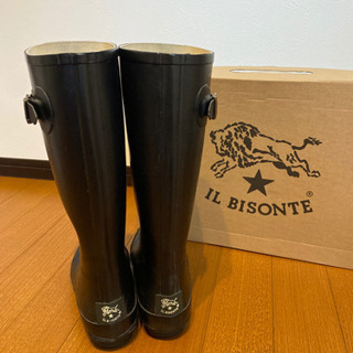 イルビゾンテ　レインブーツ　黒の画像