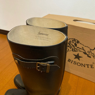 イルビゾンテ　レインブーツ　黒の画像