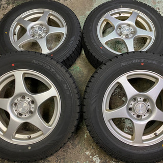 195/65R15・PCD100-5H スタッドレスタイヤ アルミホイール4本セット