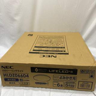 新品未使用　NEC 6畳　LEDシーリングライトリモコン付をお安...