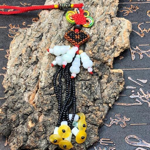 福袋 ストラップ 瓢箪 本翡翠 氷種ヒスイ 艶美麗 誕生日プレゼント 本物保証