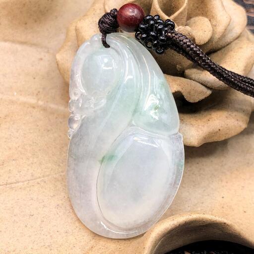 福袋 ネックレス 瓢箪 本翡翠 透明感 氷ヒスイ 誕生日プレゼント 鑑別書有2