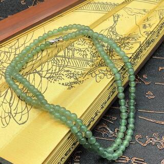 ネックレス 数珠 本翡翠 氷ヒスイ 氷種 誕生日プレゼント 天然石 本物保証の画像