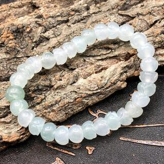 ブレスレット 蓮花 天然本翡翠 氷ヒスイ 誕生日プレゼント 鑑別書有