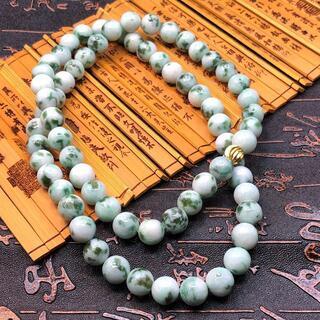 ネックレス 数珠 本翡翠 ヒスイ 天青色 誕生日プレゼント 天然石 本物保証3の画像