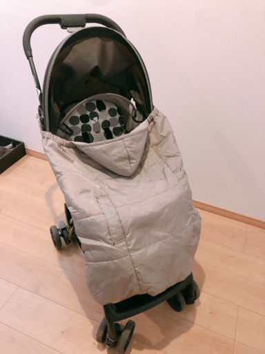 AB型ベビーカー!!レインカバー＆膝かけ付き