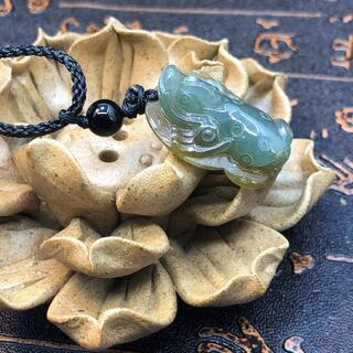 福袋 ネックレス 金蟾 本翡翠 氷ヒスイ 黄色と緑色 誕生日プレゼント