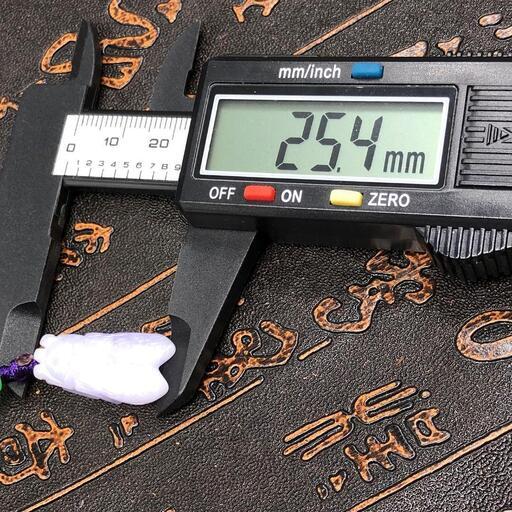 福袋 ネックレス 蝉 セミ 天然本翡翠 氷ヒスイ A貨 ラベンダー色 鑑別書有