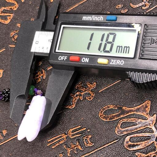 福袋 ネックレス 蝉 セミ 天然本翡翠 氷ヒスイ A貨 ラベンダー色 鑑別書有