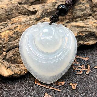 福袋 ネックレス 霊芝 本翡翠 氷ヒスイ 透明色 誕生日プレゼント
