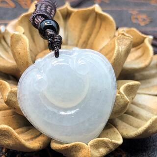 福袋 ネックレス 霊芝 本翡翠 氷ヒスイ 透明色 誕生日プレゼント