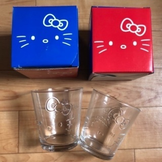 新品 キティちゃん グラス 2個セット