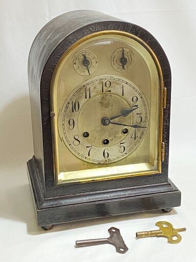 グスタフベッカー GB P14 ウェストミンスター 置時計 アンティーク 1903-1933年 記念品 ドイツ製 ゼンマイ時計