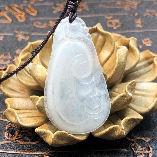 福袋 ネックレス 霊芝 本翡翠 高級透明感 氷ヒスイ 誕生日プレゼント 本物保証 鑑別書付き