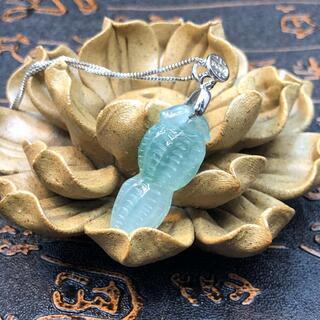 福袋 ネックレス 落花生 本翡翠 氷ヒスイ 高級青色縁起物 誕生日