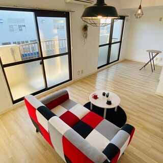 磐田市福田２LDKマンション、3階角部屋初期費用20,000円台...