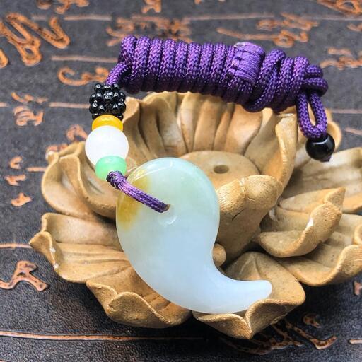 福袋 ネックレス 勾玉 本翡翠 氷ヒスイ 緑 誕生日プレゼント 縁起物 手作り 鑑別書