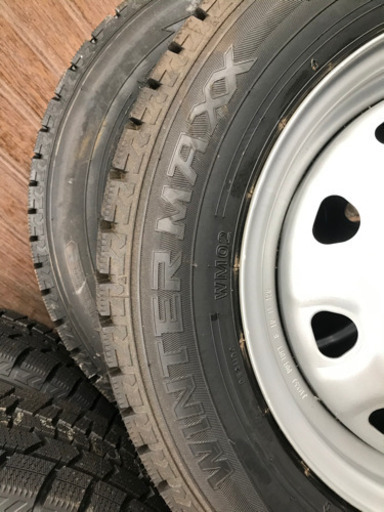 未使用品 165/70R14　ウィンターマックス02 鉄ホイールpcd100