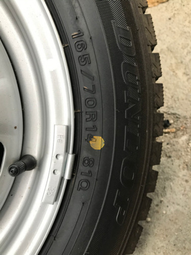未使用品 165/70R14　ウィンターマックス02 鉄ホイールpcd100
