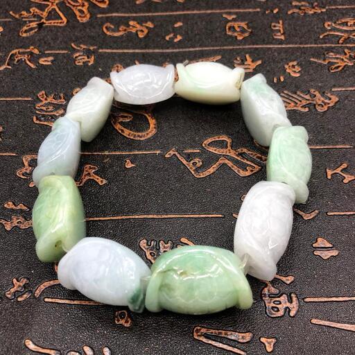 ブレスレット 亀 本翡翠 ヒスイ 誕生日プレゼント 天然石 魔除け 本物保証3