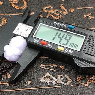 本翡翠　ネックレス イノシシ 可愛い　豚　ミャンマー産　天然翡翠 ヒスイ ラベンダー 緑 二色　春彩　亥年　干支　誕生日プレゼント 鑑別書有 2022072604の画像