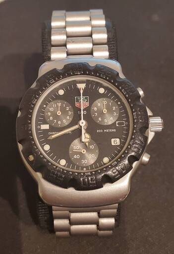 【TAG HEUER】タグホイヤー フォーミュラ 571.513T クロノグラフ デイト クォーツ メンズ 【中古】箱付き 可動品