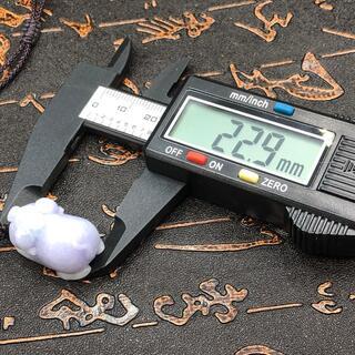 本翡翠　ネックレス イノシシ 可愛い　豚　ミャンマー産　天然翡翠 ヒスイ 誕生日プレゼント 亥年 干支　天然石 鑑別書有 2022072603の画像