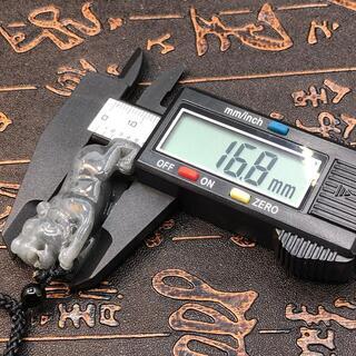 本翡翠　ペンダント  ネックレス 虎 ミャンマー産　ヒスイ A貨　烏鶏種　黒色 縁起物 誕生日プレゼント 干支　寅年 鑑別書有 2022072304の画像