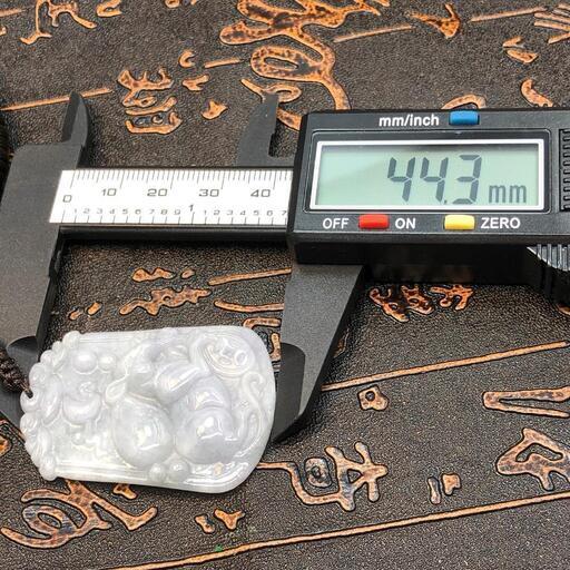 福袋 ネックレス 鼠 本翡翠 緑色 ヒスイ 縁起物 誕生日プレゼント 子年 本物保証3