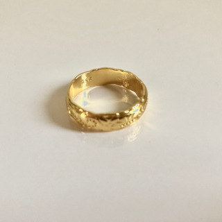 新品　14K コーティング イエローゴールド　リング　約13号