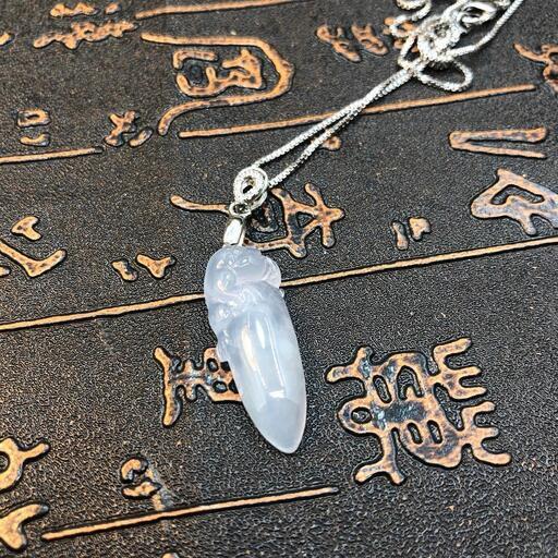 福袋 ネックレス 金蟾 本翡翠 氷ヒスイ 高級透明色 誕生日プレゼント 本物保証