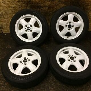 【HANKOOK OPTIMO H426 175/65R15】夏タイヤ【BMW MINI 純正ホイール 15インチ 5.5J4HPCD120+45】バリ溝 (MTF16) クレジットカード QR決済可能