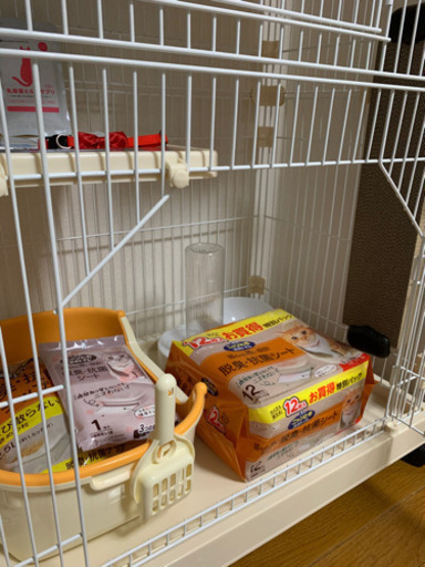 【お値下げ】猫用　ケージ　トイレ　キャリー　スターターセット　飼い始める方へ
