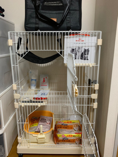 【お値下げ】猫用　ケージ　トイレ　キャリー　スターターセット　飼い始める方へ