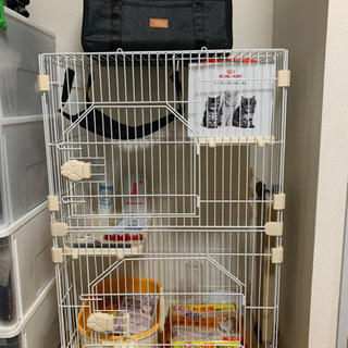 【お値下げ】猫用　ケージ　トイレ　キャリー　スターターセット　飼い始める方へ