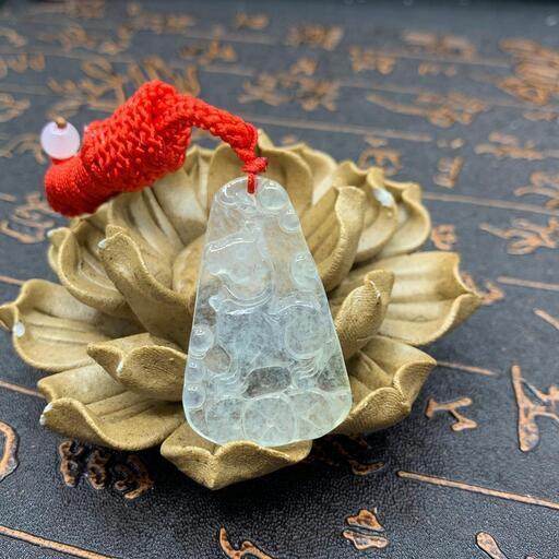 運気上昇！新品＊水晶金手彫＊風水龍、鳳凰ブレスレット＊約10