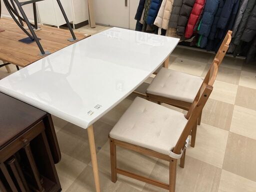ニトリ+イケア ダイニング3点セット Nイーニー