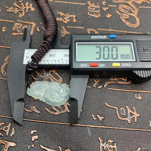福袋 ネックレス 猿 本翡翠 氷ヒスイ 透明緑色 誕生日プレゼント 天然石 本物保証