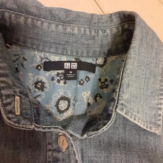 1回着　ユニクロ　デニムシャツの画像