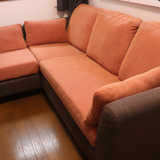 【超美品】横長L字ソファー