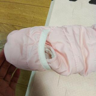 【値下】赤ちゃん防寒着オールインワンの画像