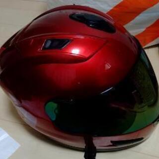 フルフェイス　バイオレット　スケルトンシールド付き　Mサイズ　5...