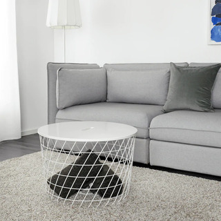 IKEA 収納付き　ミニテーブルの画像
