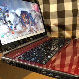 ☆彡美麗品！ＷｅｂカメラUSB接続付き・新品SSD240GB☆超高速ｉ７第二世代/人気ＮＥＣ/Win10 64bit/Office2019付/15.6ｲﾝﾁ/メモリ４ＧＢ/無線/DVD・ＣＤ再生ソフト付・クリスタルレッド　No.2011004の画像